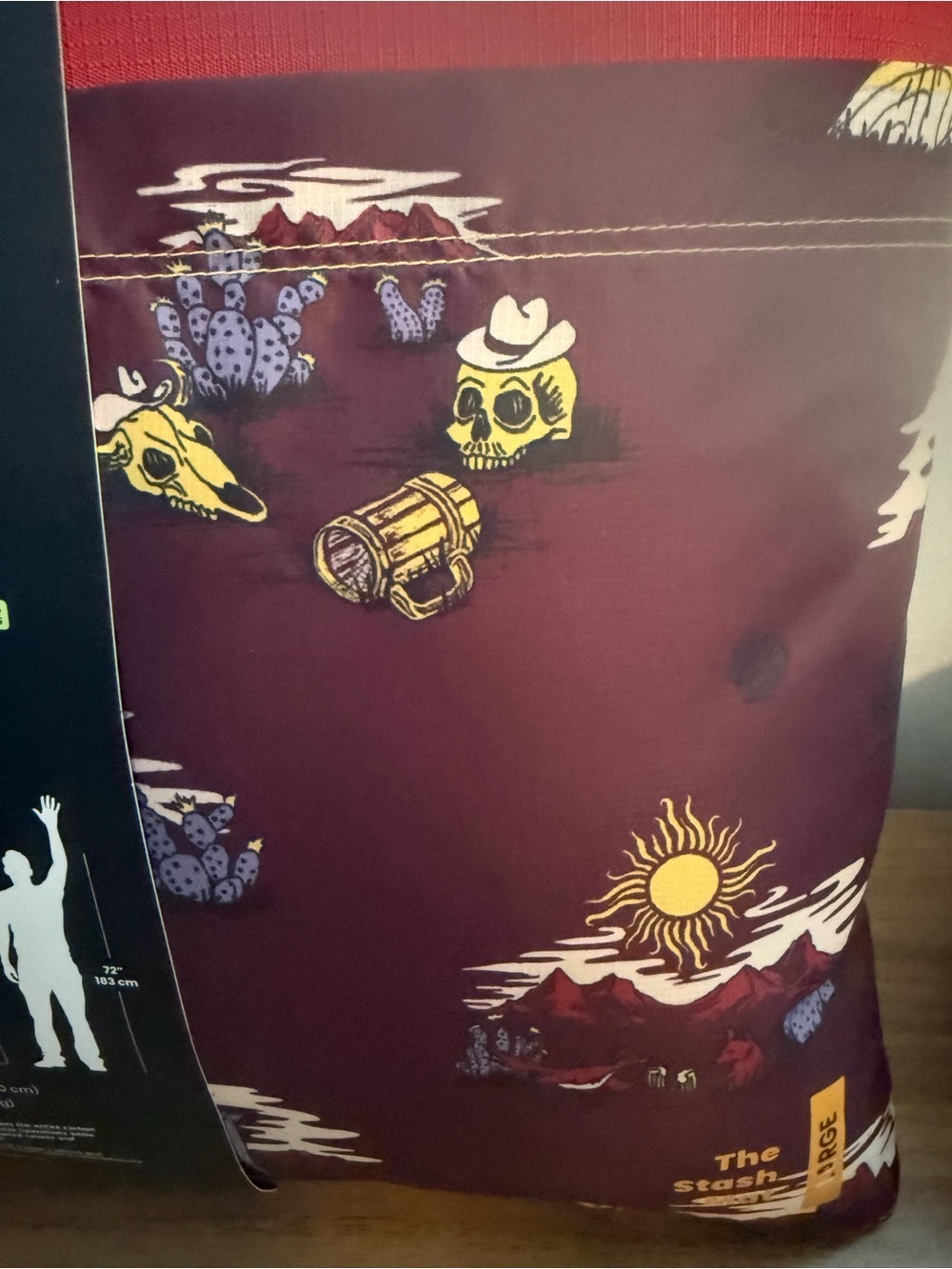 Rumpl Stash mat sz L cherry desert cheers NEW - Picture 4 of 10